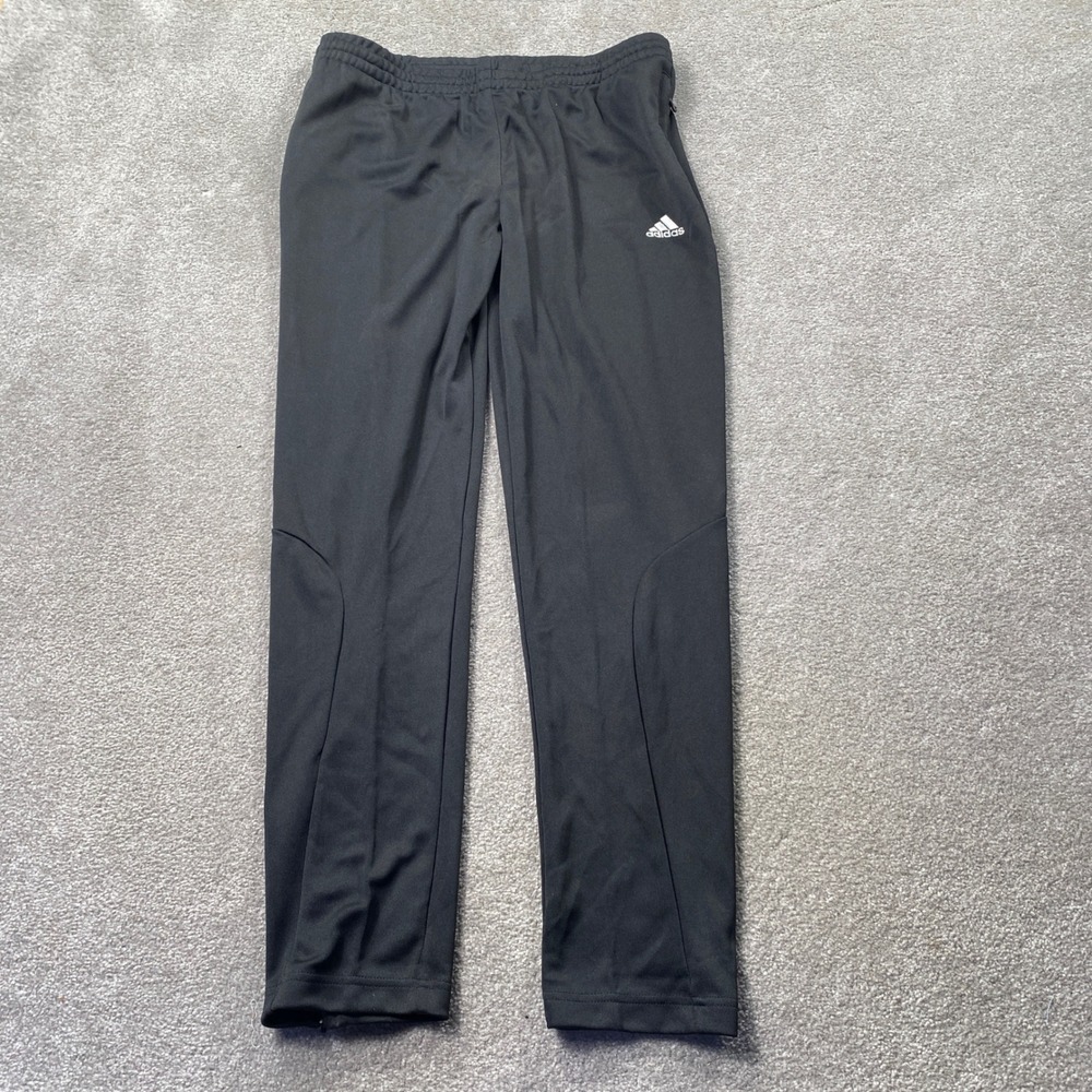 Adidas Sereno 11 Training Pants Womens Size L Black Climalite Zip Ankle X28689